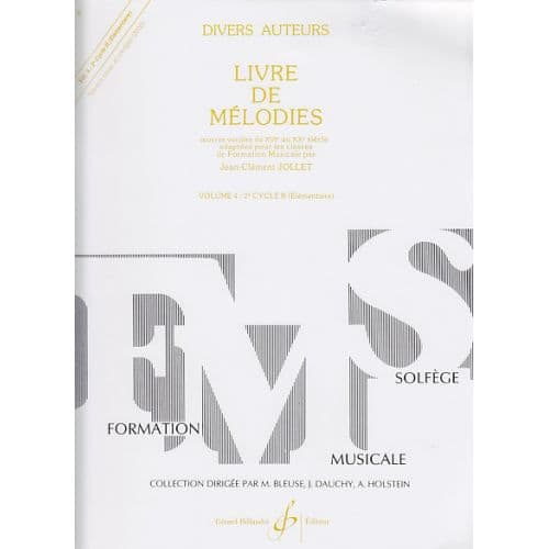 JOLLET JEAN-CLEMENT - LIVRE DE MELODIES VOL.4