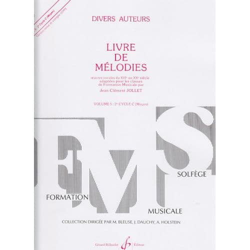 JOLLET JEAN-CLEMENT - LIVRE DE MELODIES VOL.5