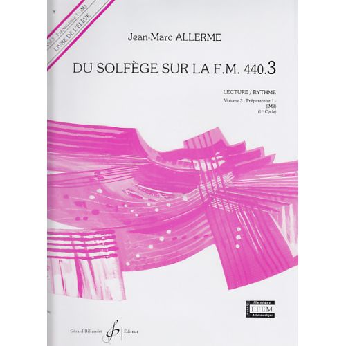 ALLERME JEAN-MARC - DU SOLFEGE SUR LA FM 440.3 LECTURE / RYTHME (ELEVE)
