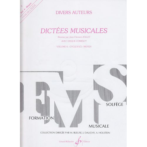 JOLLET JEAN-CLEMENT - DICTEES MUSICALES VOL.4 + CD - ELEVE