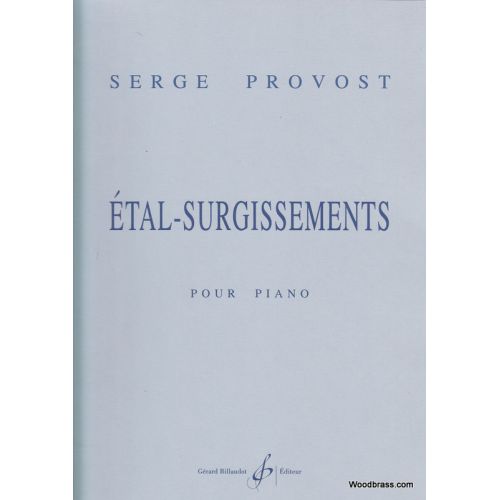 Provost Serge - Etal, Surgissements - Piano