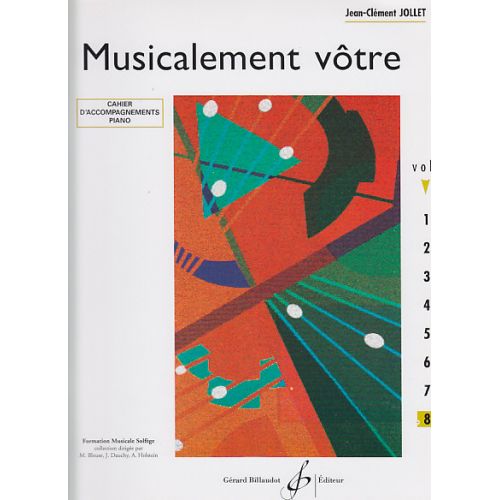 JOLLET JEAN-CLÉMENT - MUSICALEMENT VOTRE VOLUME 8 ACCOMPAGNEMENTS PROFESSEUR