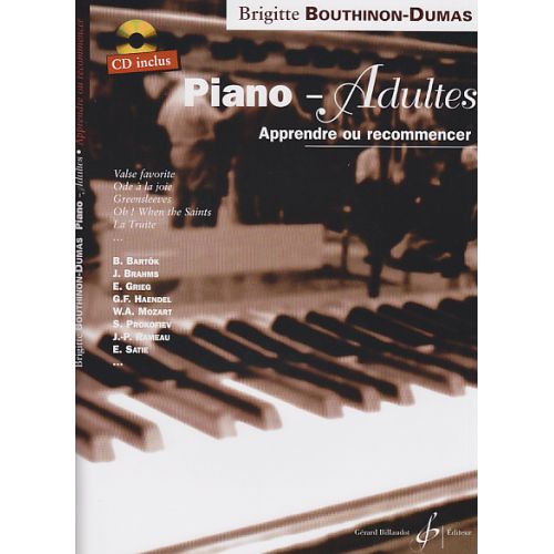 BOUTHINON-DUMAS BRIGITTE - PIANO ADULTES VOL.1 + CD