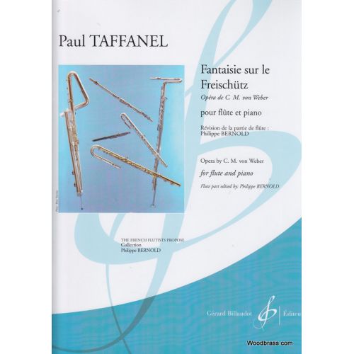 TAFFANEL PAUL - FANTAISIE SUR LE FREISCHUTZ - FLUTE, PIANO