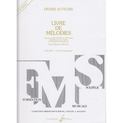 JOLLET JEAN-CLEMENT - LIVRE DE MELODIES VOL.7