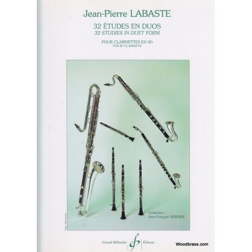 BILLAUDOT LABASTE, J.P. - 32 ETUDES EN DUO - CLARINET