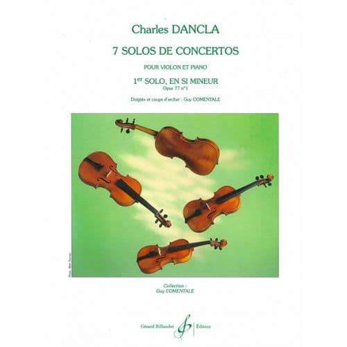 DANCLA CHARLES - SOLO DE CONCERTO OP.77 N°1 EN SI MINEUR - VIOLON, PIANO