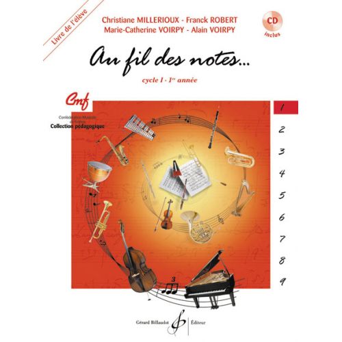 AU FIL DES NOTES VOL.1 + CD (ELEVE)