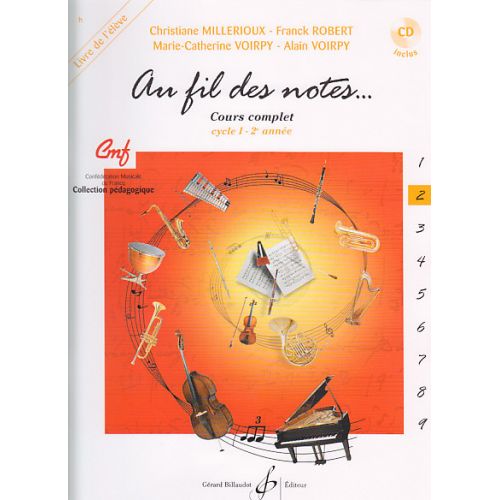 AU FIL DES NOTES VOL.2 + CD - LIVRE DE L'ELEVE