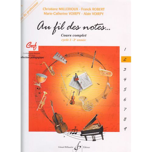 AU FIL DES NOTES VOL.2 - LIVRE DU PROFESSEUR