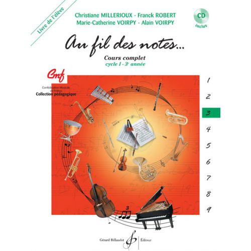 AU FIL DES NOTES VOL.3 - LIVRE DE L'ELEVE