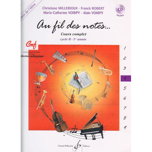 AU FIL DES NOTES VOL.4 ELEVE + CD