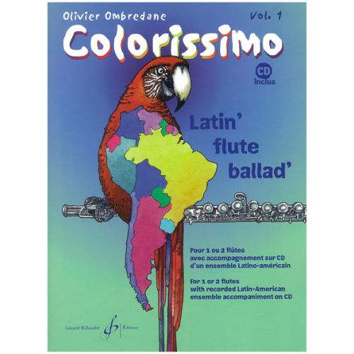 BILLAUDOT Ombredane Olivier - Colorissimo Vol.1 + CD - Flute