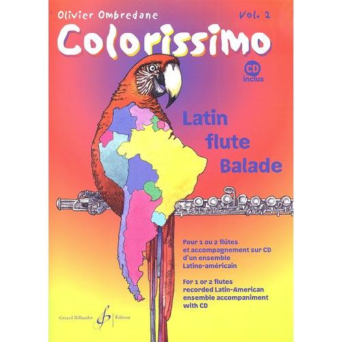 OMBREDANE OLIVIER - COLORISSIMO VOL.2 + CD - FLUTE