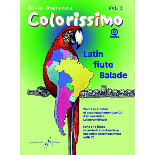 OMBREDANE OLIVIER - COLORISSIMO VOL.3 + CD - FLUTE