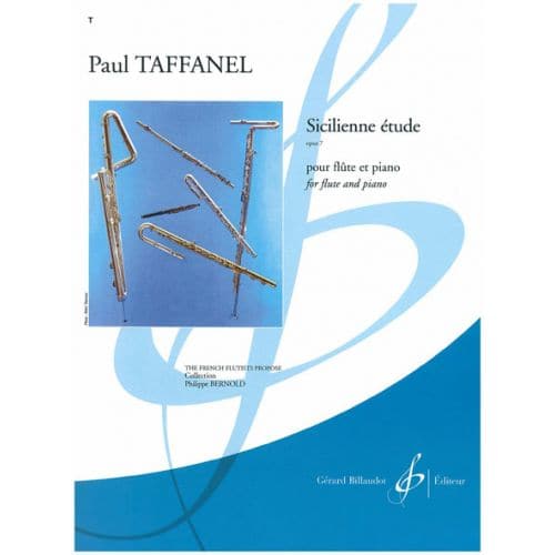 TAFFANEL PAUL - SICILIENNE ETUDE OP.7 - FLUTE / PIANO