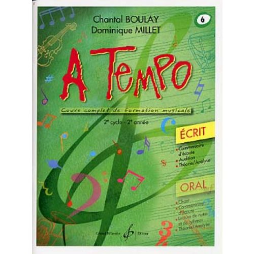 BILLAUDOT BOULAY/MILLET - A TEMPO VOL.6 ECRIT
