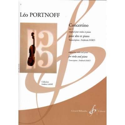 PORTNOFF LEO - CONCERTINO OP.13 - ALTO & PIANO