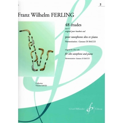 BILLAUDOT FERLING F.W. - 48 ETUDES OP.31 VOL.2 - SAXOPHONE ALTO & PIANO