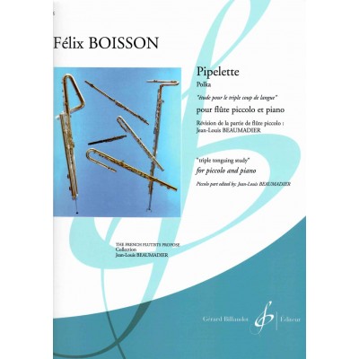 BOISSON FELIX - PIPELETTE - PICCOLO & PIANO