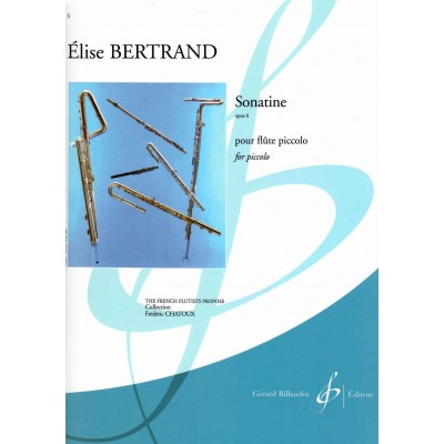 BILLAUDOT BERTRAND ELISE - SONATINE OP.6 - PICCOLO