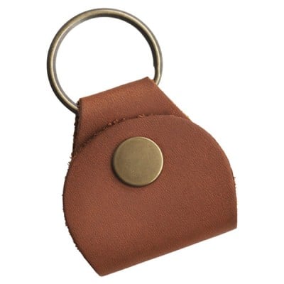 GIBSON ACCESSORIES LAPEL PIN PREMIUM LEATHER PICKHOLDER KEYCHAIN