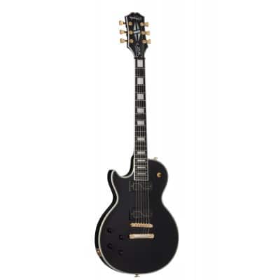 LES PAUL CUSTOM ORIGINS MATT HEAFY + CASE EBONY LH ARTIST IBG