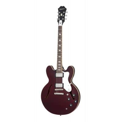 EPIPHONE RIVIERA ARTIST NOEL GALLAGHER + CASE DARK RED WINE IBG