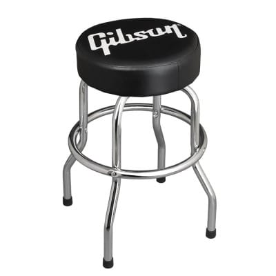 HOME OFFICE AND STUDIO PREMIUM PLAYING STOOL, STANDARD LOGO, SHORT CHROME