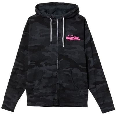 LIFESTYLE KRAMER CAMO FULLZIP HOODIE BLACK MD