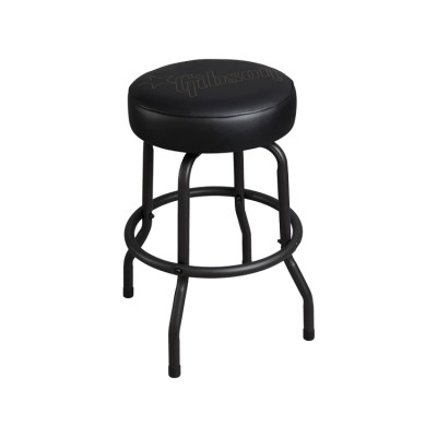 GIBSON ACCESSORIES Home Office And Studio Premium Playing Stool, Star Logo, Short Black