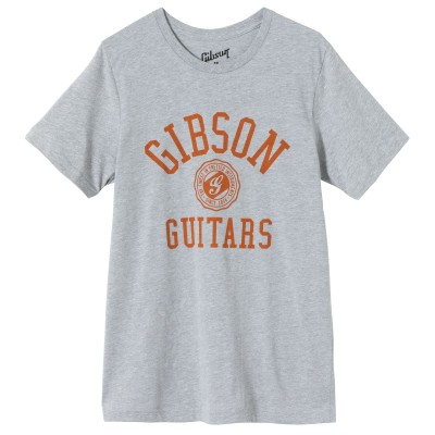 GIBSON ACCESSORIES COLLEGIATE TEE HEATHER GRAY TAILLE M