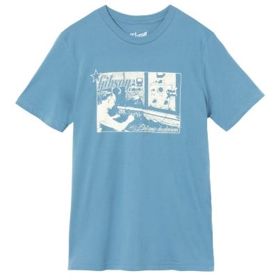 ELECTRONIC DEVELOPMENT TEE VINTAGE BLUE TAILLE M 