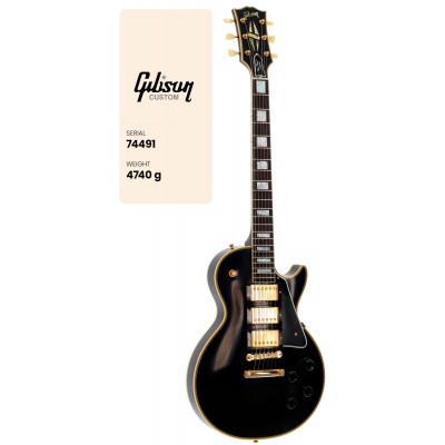 Les Paul Custom 1957 3-pickup Vos Ebony CS HRC #74491
