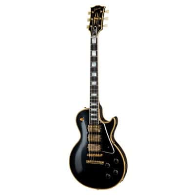 GIBSON CUSTOM LES PAUL CUSTOM 1957 REISSUE 3-PICKUP VOS EBONY CS HRC