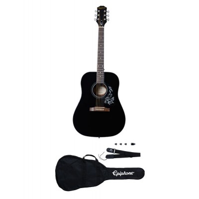 EPIPHONE STARLING ACOUSTIC GUITAR PLAYER PACK EBONY