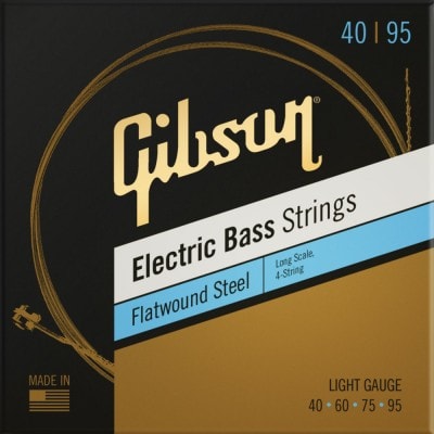 GIBSON GEAR LONG SCALE FLATWOUND EB STRINGS LIGHT