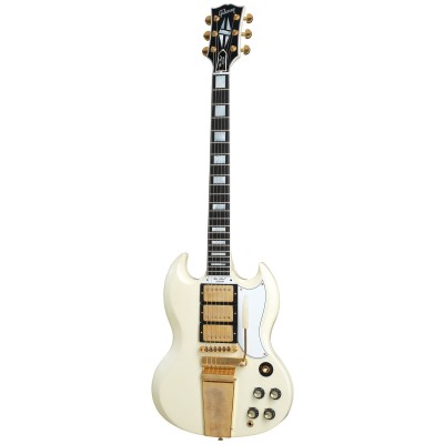 GIBSON CUSTOM Les Paul Sg Custom 1963 3-Pickup W/ Maestro Vos Classic White Cs Hrc
