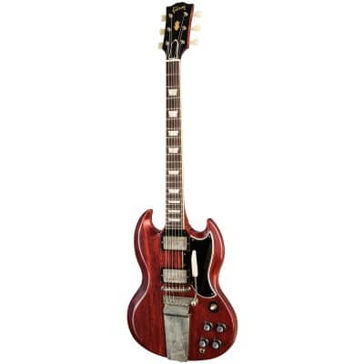 Gibson Custom Original Historic 1964 Sg Standard Reissue W/ Maestro Vibrola Vos Cherry Red