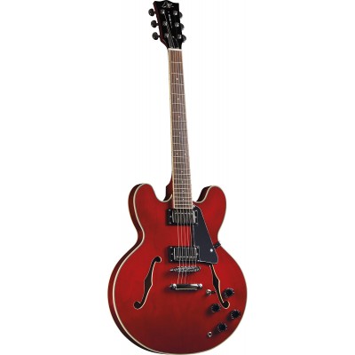 Fusion hollowbody double cut Cherry Red