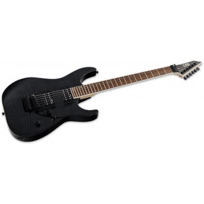 Ltd Guitars M Modele 200 Noir Flamme Transparent