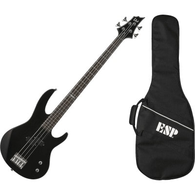 Ltd Guitars Basses Electriques B Modele 10 Noir Satine