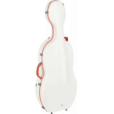 GEWA CELLO CASE POLYCARBONATE FUN 4/4 WHITE / ORANGE