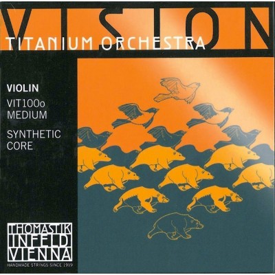 STRINGS VIOLIN VISION TITANIUM ORCHESTRA SYNTHETIC CORE MEDIUM VIT100O