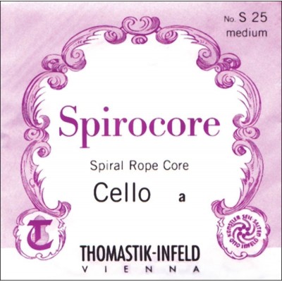 Thomastik Cordes Violoncelle Spirocore Noyau Spirale Moyen S28a