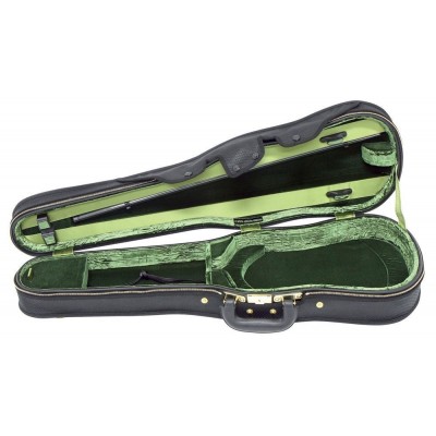 PRESTIGE 4/4 VIOLIN-SHAPED CASES, BLACK EXTERIOR, CARBON EFFECT