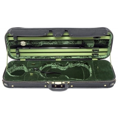 PRESTIGE VIOLIN CASE EXTERIOR BLACK CARBON EFFECT