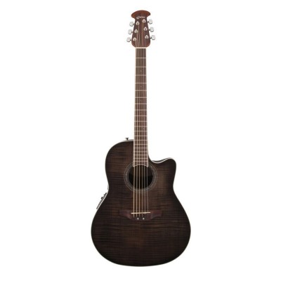 OVATION Celebrity Standard Plus Mid Cutaway Transparent Blackburst Flame