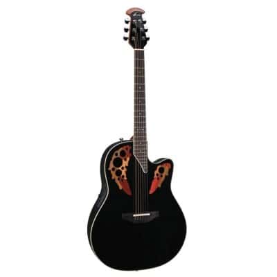 ELEKTRO-AKOESTISCHE GITAAR STANDARD ELITE DEEP CONTOUR CUTAWAY BLACK