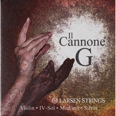 LARSEN STRINGS IL CANNONE 4/4 SOL - MEDIUM SILVER